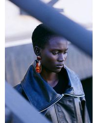 Mango - Resin Pendant Earrings - Lyst