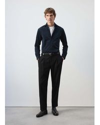 Mango - Slim Fit Microcord Shirt - Lyst
