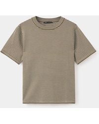 Mango - Striped Fine Knit Sweater - Lyst