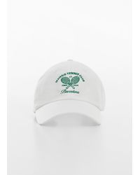Mango - Cap With Embroidered Logo - Lyst