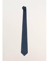Mango - 100% Silk Patterned Tie - Lyst