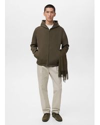 Mango - Zip-Up Hoodie - Lyst