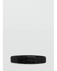 Mango - Braided Elastic Belt - Lyst