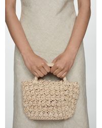 Mango - Mini borsa intrecciata - Lyst