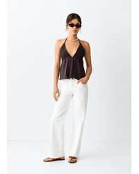 MANGO TEEN - Low-Waist Studded Jeans - Lyst