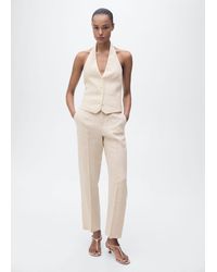 Mango - Linen Suit Waistcoat - Lyst