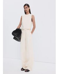 Mango - Pinstripe Suit Trousers - Lyst