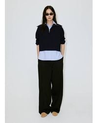 Mango - Layered Knit Jumper With Shirt - Lyst