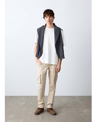 MANGO TEEN - Straight Cargo Trousers - Lyst