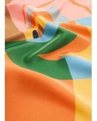 Mango - Multicolour Print Scarf - Lyst