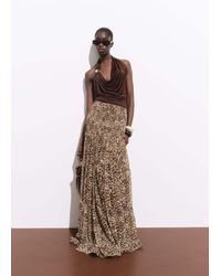 Mango - Draped Top With Metallic Detail - Lyst