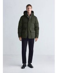 Mango - Waterproof Quilted Down-Filled Anorak - Lyst