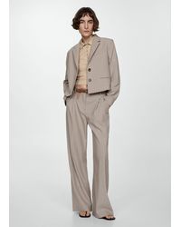 Mango - Pinstripe Suit Trousers - Lyst