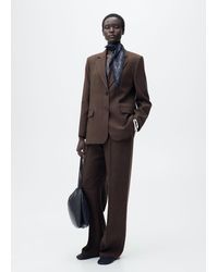 Mango - Straight-Fit Lyocell Suit Jacket - Lyst