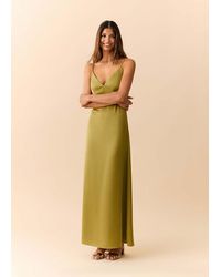 MANGO TEEN - V-Neck Dress With Spaghetti Straps - Lyst