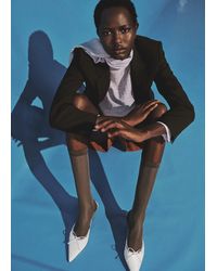 Mango - Kitten Shoes With Bow Detail - Lyst