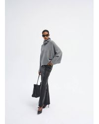Mango - Plain Knit Cape - Lyst