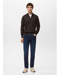 Mango - Jan Slim-Fit Dark-Wash Jeans - Lyst