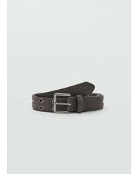 MANGO TEEN - Leather Belt With Eyelets - Lyst
