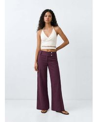 MANGO TEEN - Halter Top With Embroidered Details - Lyst