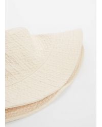 Mango - Texture Bucket Hat - Lyst