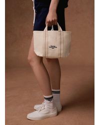 Mango - Contrasting Shopper Bag Off - Lyst