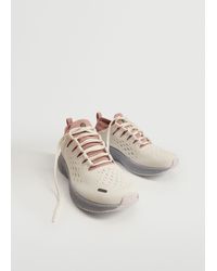 Mango Mixed Technical Sneakers Pastel Pink
