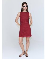 Mango - Polka Dot Tulle Dress - Lyst