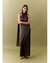 MANGO TEEN - Halter Neck Foulard Dress - Lyst