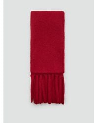 Mango - Fringes Knit Scarf - Lyst