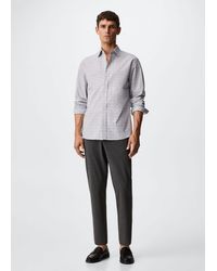 Mango Uomo Abbigliamento Camicie Camicie eleganti Camicia completo slim-fit millerighe 