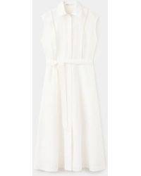Mango Bow Linen Sundress in Yellow | Lyst Mango Bow Linen Sundress in Yellow | Lyst