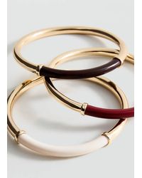 Mango - Set Of 3 Combined Bracelets - Lyst