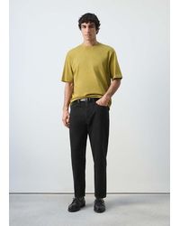 Mango - Heavy Weight Relaxed Fit T-Shirt - Lyst