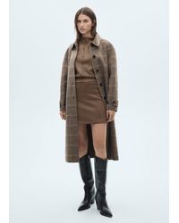 Mango - Suede-Effect Mini Skirt - Lyst