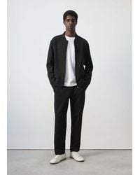 Mango - Cotton Joggers With Elastic Waist - Lyst