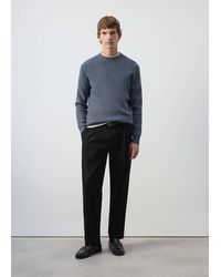 Mango - Herringbone Knit Sweater - Lyst