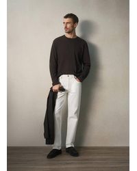 Mango - Regular Fit Cotton-Cashmere Blend T-Shirt - Lyst