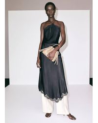 Mango - Large Faux Leather Shoulder Bag - Lyst