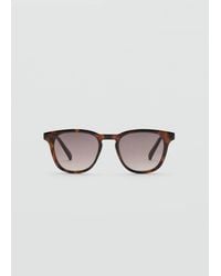 Mango - Sonnenbrille Mit Rundem Gestell - Lyst