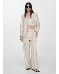 Mango - Pinstripe Suit Blazer - Lyst