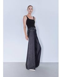 Mango - Low-Rise Wideleg Jeans - Lyst