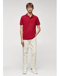 Mango - 100% Cotton Regular-fit Polo Shirt - Lyst