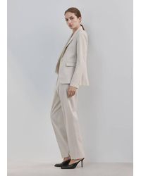 Mango - Straight Suit Trousers - Lyst