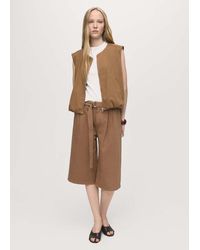 Mango - Puffer Denim Waistcoat - Lyst