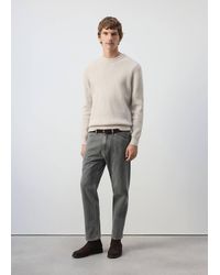 Mango - Regular-Fit Cropped Jeans - Lyst
