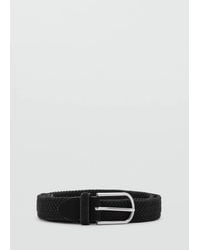 Mango - Braided Elastic Belt - Lyst