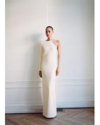 Mango - Asymmetrical Open-Back Dress - Lyst
