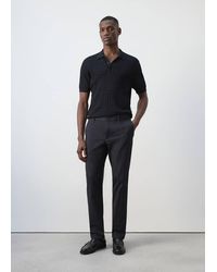 Mango - Barna Super Slim Fit Chino Twill Trousers - Lyst