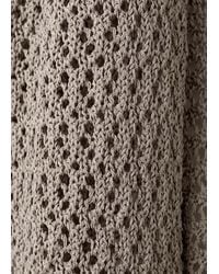Mango - Openwork Knit Shawl - Lyst